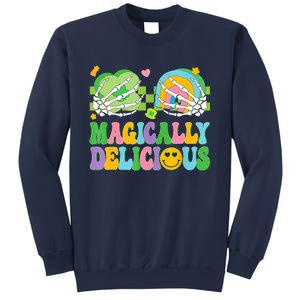 Magically Delicious Hippie St Patrick's Day Skeleton Charms Sweatshirt