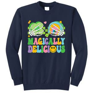 Magically Delicious Hippie St Patrick's Day Skeleton Charms Tall Sweatshirt