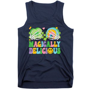 Magically Delicious Hippie St Patrick's Day Skeleton Charms Tank Top