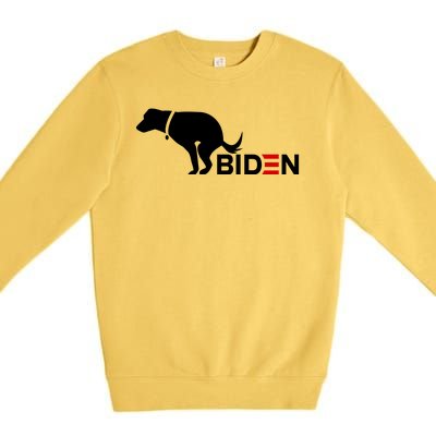 My Dog Hates Biden Funny Anti Biden Premium Crewneck Sweatshirt