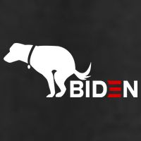My Dog Hates Biden Funny Anti Biden 7 Panel Mesh Trucker Snapback Hat