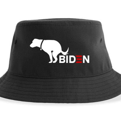 My Dog Hates Biden Funny Anti Biden Sustainable Bucket Hat