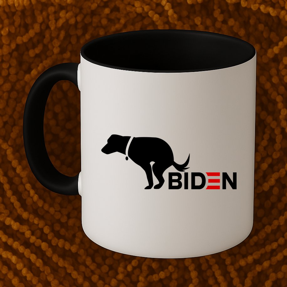My Dog Hates Biden Funny Anti Biden Mug