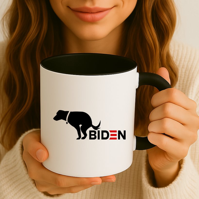 My Dog Hates Biden Funny Anti Biden Mug