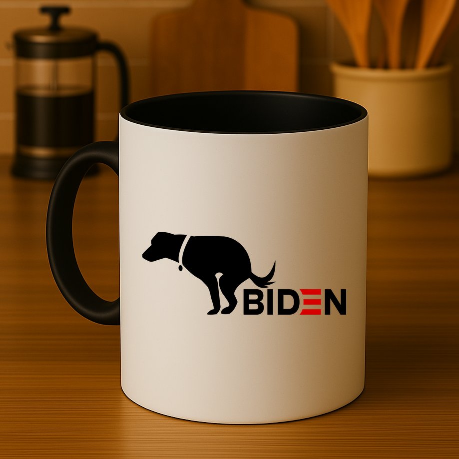 My Dog Hates Biden Funny Anti Biden Mug