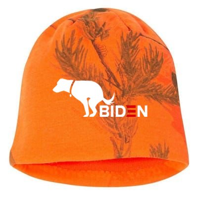 My Dog Hates Biden Funny Anti Biden Kati - Camo Knit Beanie