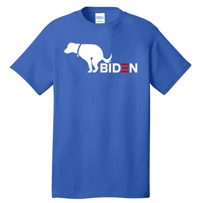 My Dog Hates Biden Funny Anti Biden Tall T-Shirt