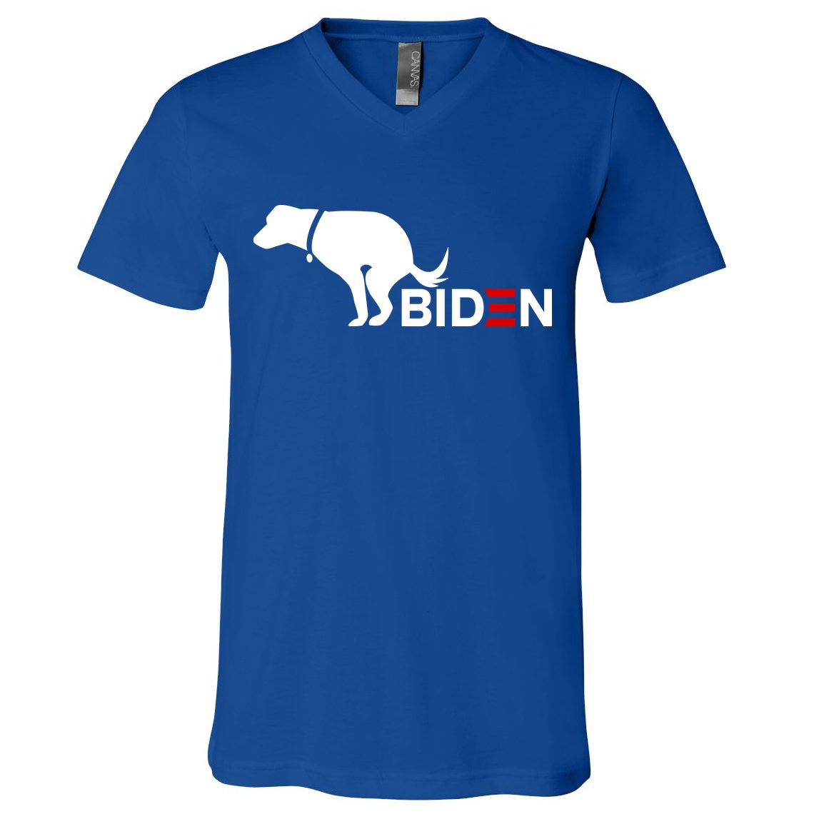 My Dog Hates Biden Funny Anti Biden V-Neck T-Shirt