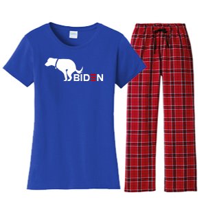 My Dog Hates Biden Funny Anti Biden Women's Flannel Pajama Set