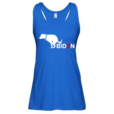 My Dog Hates Biden Funny Anti Biden Ladies Essential Flowy Tank