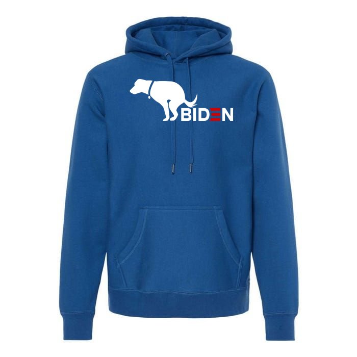 My Dog Hates Biden Funny Anti Biden Premium Hoodie