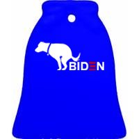 My Dog Hates Biden Funny Anti Biden Ceramic Bell Ornament