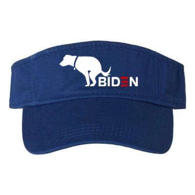 My Dog Hates Biden Funny Anti Biden Valucap Bio-Washed Visor