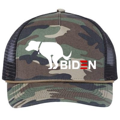 My Dog Hates Biden Funny Anti Biden Retro Rope Trucker Hat Cap