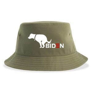 My Dog Hates Biden Funny Anti Biden Sustainable Bucket Hat