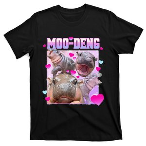 Moo Deng Hippo Baby Pygmy Funny Gift T-Shirt