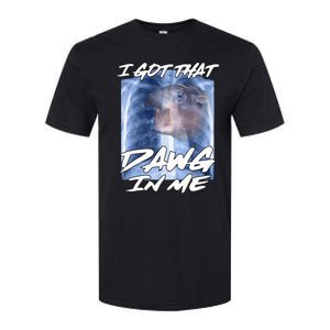 Moo Deng Hippo Funny Ironic Meme Xray I Got That Dawg In Me Softstyle CVC T-Shirt