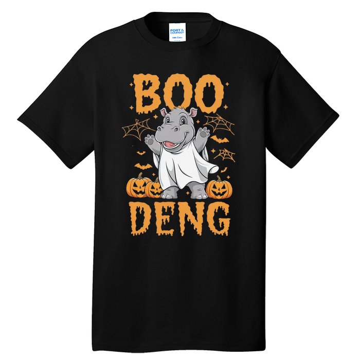 Moo Deng Halloween Cute Baby Pygmy Hippo Tall T-Shirt