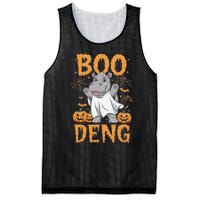 Moo Deng Halloween Cute Baby Pygmy Hippo Mesh Reversible Basketball Jersey Tank