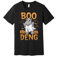 Moo Deng Halloween Cute Baby Pygmy Hippo Premium T-Shirt