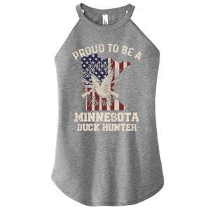 Minnesota Duck Hunting Quote Duck Hunter Gift Women's Perfect Tri Rocker Tank