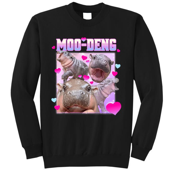 Moo Deng Hippo Baby Pygmy Funny Sweatshirt