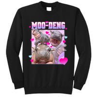 Moo Deng Hippo Baby Pygmy Funny Tall Sweatshirt