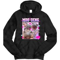 Moo Deng Hippo Baby Pygmy Funny Tie Dye Hoodie