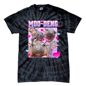 Moo Deng Hippo Baby Pygmy Funny Tie-Dye T-Shirt