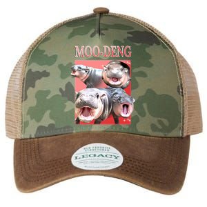 Moo Deng Hippo Meme Funny Legacy Tie Dye Trucker Hat