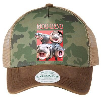 Moo Deng Hippo Meme Funny Legacy Tie Dye Trucker Hat