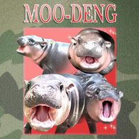 Moo Deng Hippo Meme Funny Legacy Tie Dye Trucker Hat