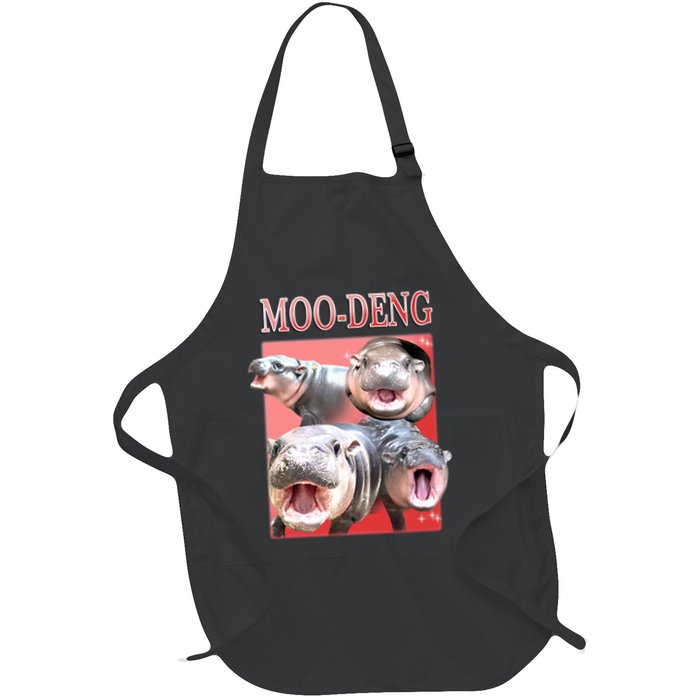 Moo Deng Hippo Meme Funny Apron