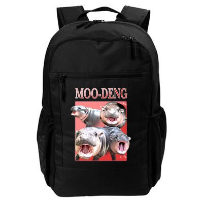 Moo Deng Hippo Meme Funny Daily Commute Backpack