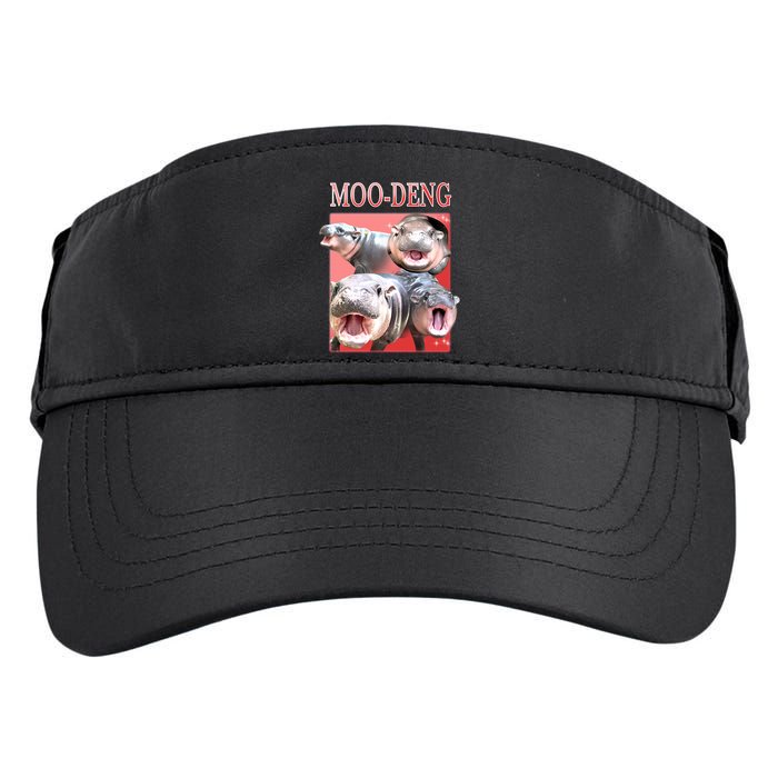Moo Deng Hippo Meme Funny Adult Drive Performance Visor