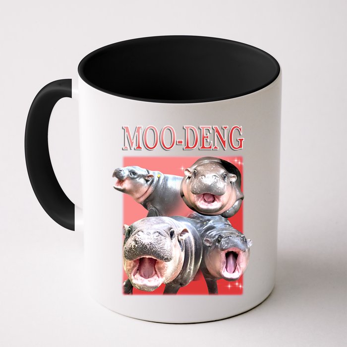 Moo Deng Hippo Meme Funny Mug