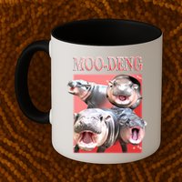 Moo Deng Hippo Meme Funny Mug