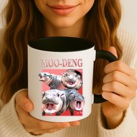 Moo Deng Hippo Meme Funny Mug
