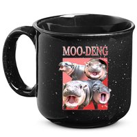 Moo Deng Hippo Meme Funny 15oz Campfire Ceramic Mug