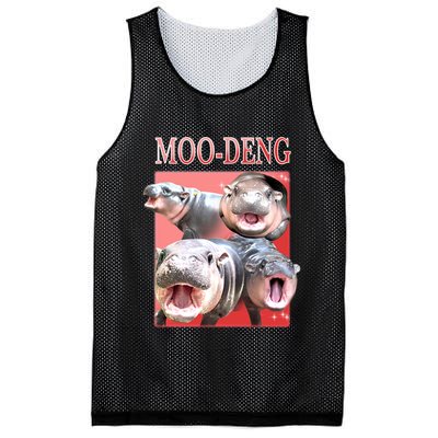Moo Deng Hippo Meme Funny Mesh Reversible Basketball Jersey Tank