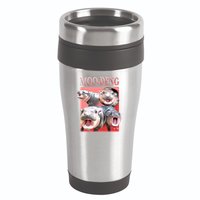 Moo Deng Hippo Meme Funny 16oz Travel Tumbler