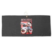 Moo Deng Hippo Meme Funny Large Microfiber Waffle Golf Towel