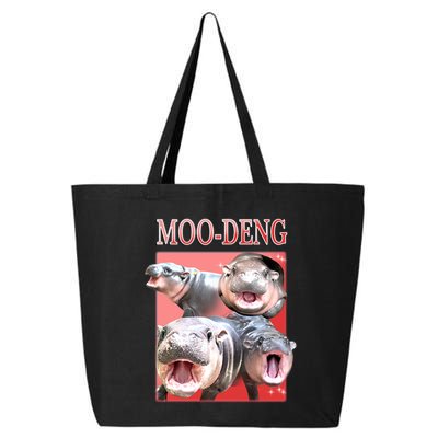 Moo Deng Hippo Meme Funny 25L Jumbo Tote