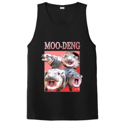 Moo Deng Hippo Meme Funny PosiCharge Competitor Tank