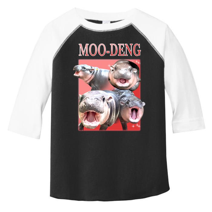 Moo Deng Hippo Meme Funny Toddler Fine Jersey T-Shirt
