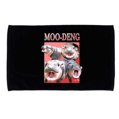 Moo Deng Hippo Meme Funny Microfiber Hand Towel