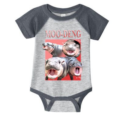 Moo Deng Hippo Meme Funny Infant Baby Jersey Bodysuit