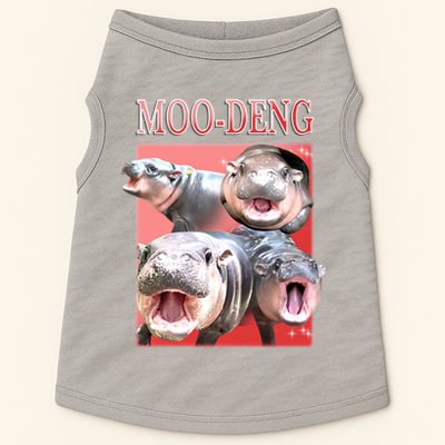 Moo Deng Hippo Meme Funny Doggie Tank