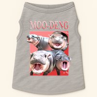 Moo Deng Hippo Meme Funny Doggie Tank