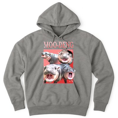 Moo Deng Hippo Meme Funny Hoodie